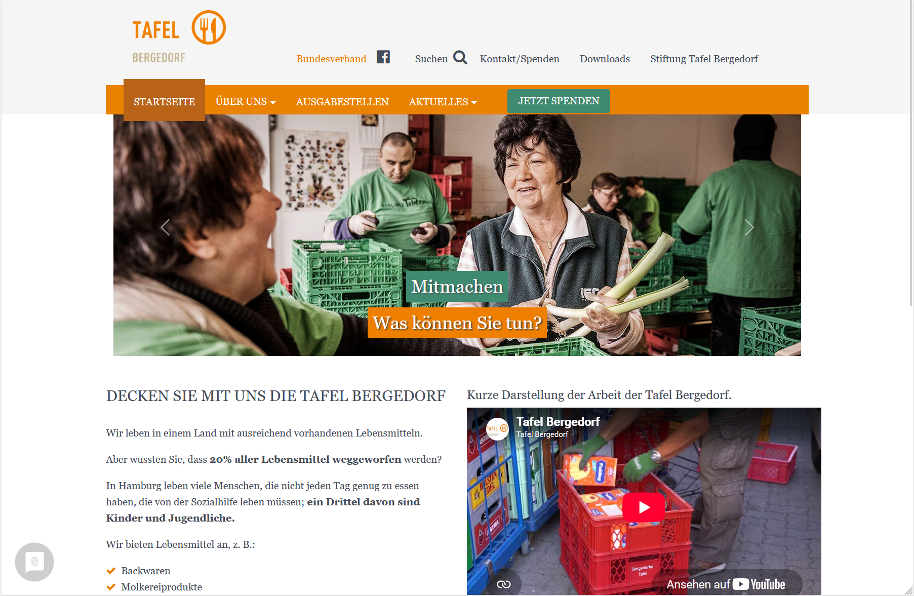 Startseite Tafel Bergedorf